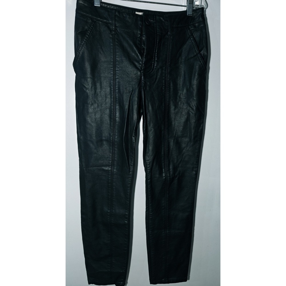 WE THE‎ FREE Black Faux Leather Pants Women's Size 26